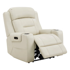 CHITA Genuine Leather Power Recliner Chair for Adults, Lay Flat Electric Recliner