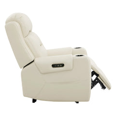 CHITA Genuine Leather Power Recliner Chair for Adults, Lay Flat Electric Recliner