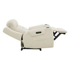CHITA Genuine Leather Power Recliner Chair for Adults, Lay Flat Electric Recliner