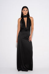 Glamour Evening Dress - Black