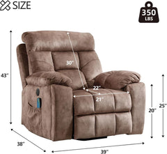 EBELLO Big & Tall Power Lift Recliner Chair with Massage & Heat for Elderly