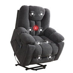 EBELLO Power Lift Recliner Chair with Massage & Heat, USB Ports & Cup Holders