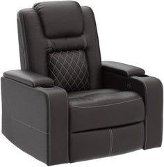 EBELLO Power Recliner Chair, Faux Leather Reclining Chair with USB Ports, Cup Holders & Storage