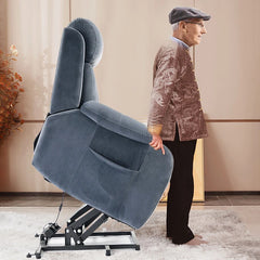 Electric Power Lift Recliner Chair with Stand Assist, Reclining Lift Chair for Living Room