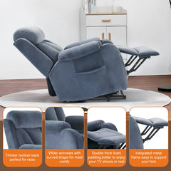 Electric Power Lift Recliner Chair with Stand Assist, Reclining Lift Chair for Living Room