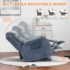 Electric Power Lift Recliner Chair with Stand Assist, Reclining Lift Chair for Living Room