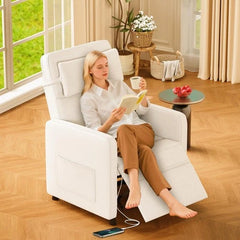 Electric Power Recliner Chair with Massage & Heat, Comfortable Reclining Sofa Chair