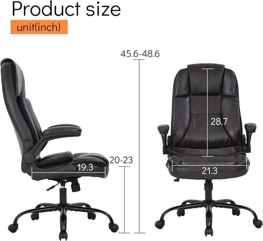 Ergonomic Executive Office Chair – High Back PU Leather Computer Desk Chair