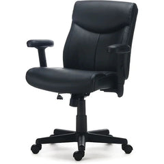 Ergonomic Faux Leather Task Chair – Adjustable Height Swivel Office Desk Chair