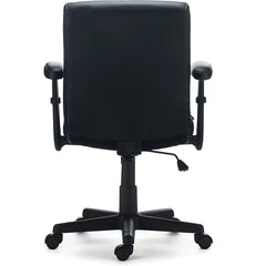 Ergonomic Faux Leather Task Chair – Adjustable Height Swivel Office Desk Chair