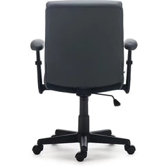 Ergonomic Faux Leather Task Chair – Adjustable Height Swivel Office Desk Chair