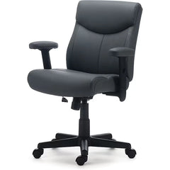 Ergonomic Faux Leather Task Chair – Adjustable Height Swivel Office Desk Chair