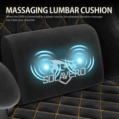 Ergonomic Gaming Chair with Footrest & Lumbar Massager – Reclining Gamer Computer Chair
