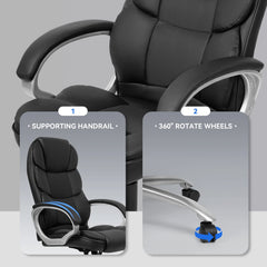 Ergonomic High-Back Executive Office Chair – Adjustable Swivel Desk & Computer Chair