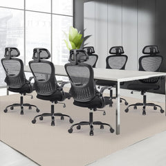 Ergonomic High-Back Mesh Office Chair – Rolling Computer Desk & Work Task Chair