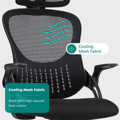 Ergonomic High-Back Mesh Office Chair – Rolling Computer Desk & Work Task Chair