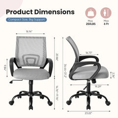 Ergonomic Home Office Chair – Executive Mesh Desk Chair for Comfort & Support