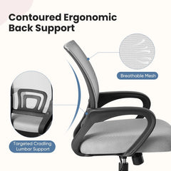 Ergonomic Home Office Chair – Executive Mesh Desk Chair for Comfort & Support