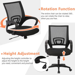 Ergonomic Home Office Chair with Lumbar Support – Adjustable Computer Desk Chair