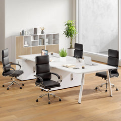Ergonomic Leather Executive Office Chair – Adjustable Lumbar Support Desk Chair