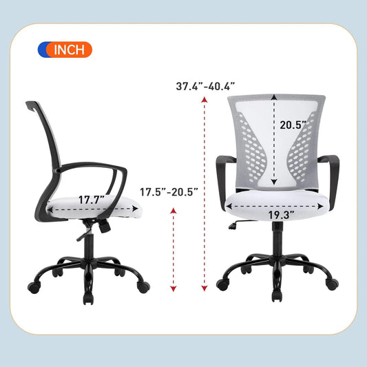 Ergonomic Mesh Office Chair – Computer Desk Chair with Lumbar Support