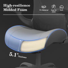 Ergonomic Office Chair with Flip-Up Armrests – 350 lb Swivel Desk & Computer Chair