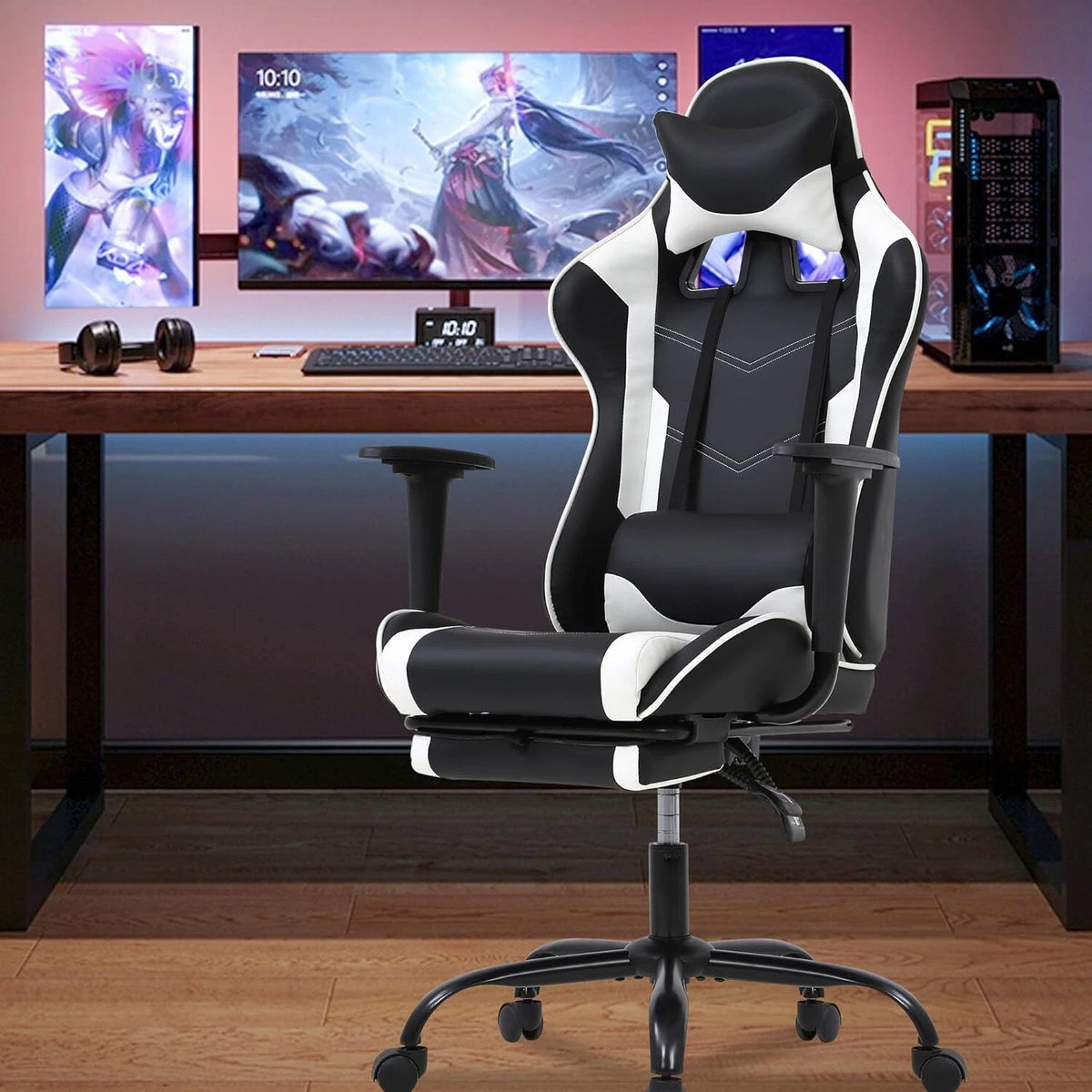 Ergonomic PC Gaming Chair – High Back Executive Office Chair with PU Leather