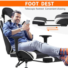 Ergonomic PC Gaming Chair – High Back Executive Office Chair with PU Leather