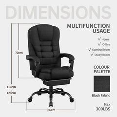 Fabric Office Task Chair – Ergonomic High Back Executive Computer Desk Chair