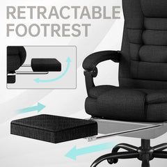 Fabric Office Task Chair – Ergonomic High Back Executive Computer Desk Chair