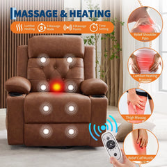 GARVEE Power Lift Recliner Chair with Massage & Heat, Large Electric Recliner for Elderly
