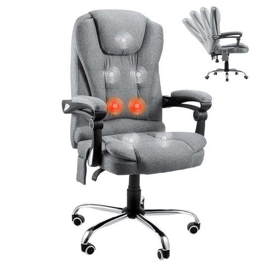 YODOLLA Ergonomic Reclining Office Chair with Heat & Massage – High Back Desk Chair