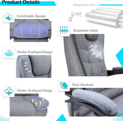 YODOLLA Ergonomic Reclining Office Chair with Heat & Massage – High Back Desk Chair