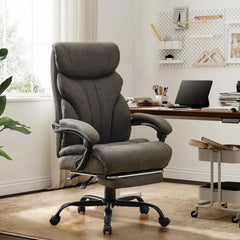 High Back Ergonomic Office Chair with Footrest – Swivel Computer Desk Chair