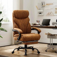 High Back Ergonomic Office Chair with Footrest – Swivel Computer Desk Chair