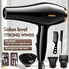 Hot & Cold Hair Dryer with Styling Attachment Set (6 or 7 Pieces)