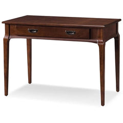 Leick Home Stratus Solid Wood Laptop Writing Desk – Heartwood Cherry Home Office Desk