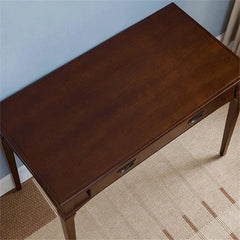 Leick Home Stratus Solid Wood Laptop Writing Desk – Heartwood Cherry Home Office Desk