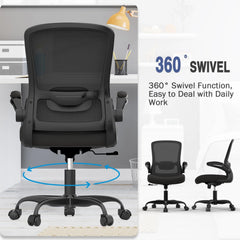 Mimoglad Ergonomic Office Chair – Adjustable Lumbar Support Computer Desk Chair