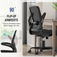Mimoglad Ergonomic Office Chair – Adjustable Lumbar Support Computer Desk Chair