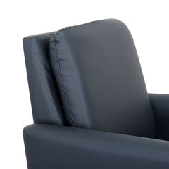Navy Blue Leather Recliner Chair, Modern Single Reclining Sofa & Accent Seating