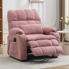 Oversized Power Recliner Chair with Heat & Massage, Electric Reclining Chair