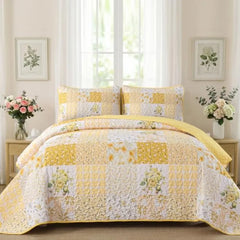 【Sommerlaune】Walflotte Wendedecken, leichte Boho-Tagesdecken mit Druckmuster, Bettüberwurf-Set mit 2 Kissenbezügen für King/Queen-Size, 1 Kissenbezug für Twin-Size, weich für alle Jahreszeiten
