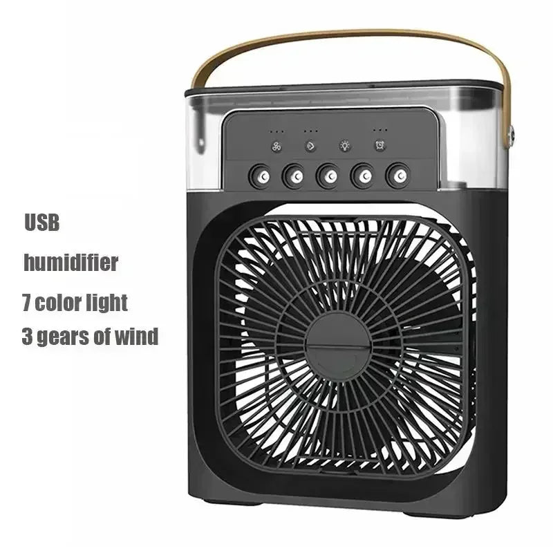 Humidifier Cooler Fan 3 Gear Air Conditioner Cooler Portable USB Desktop Spray Fans For Office Dormitory Room Cooling