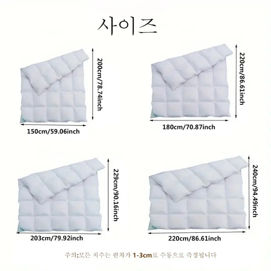 hotel style Comforter Queen KingLightweight fluffy comfortable and breathable soft winter quilt very warm 220x240 Quilts blanket