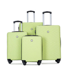 4-teiliges Hartschalenkoffer-Set, leicht, mit TSA-Schloss und Spinner-Rädern, Blau