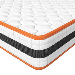 Hybrid Memory Foam and Spring Breathable Mattress, 2ft6/3/4/4ft6/5/6ft Orthopaedic Comfort, Pressure Relief and Hypoallergenic