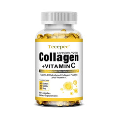 Live Conscious Beyond Collagen Multi Collagen Pulver – hydrolysiertes Kollagen-Peptidpulver der Typen I, II, III, V & X mit Biotin & Vitamin C