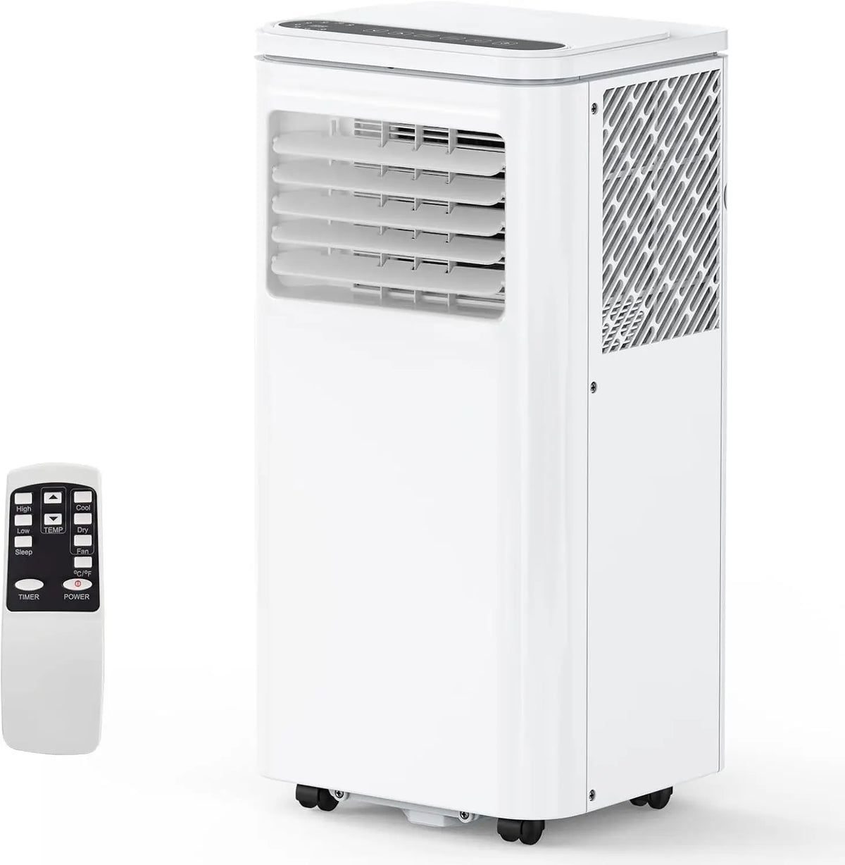 Homcom Portable Air Conditioner 3 in 1 9000 Btu Cooler Fan Dehumidifier 24.1 L/Day with Remote Control Screen