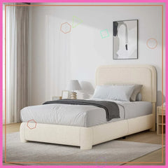 Cadre de lit Queen Boucle avec rangement